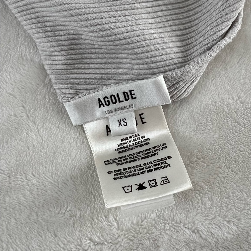 Agolde - V Cut Ribbed Bodysuit - Picture 4 of 6